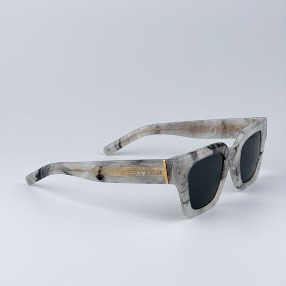 D&G DG4413 342887 BRAND NEW Sunglasses Grey Marble Grey Square Unisex - Picture 7 of 11